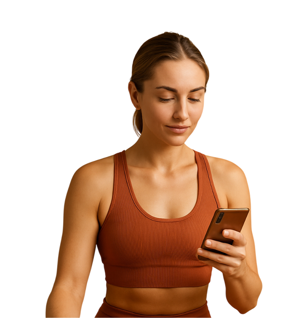 Woman using FitTasker